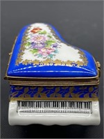 Vintage Limoges Grand Piano Trinket Box