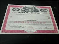 1976 Shell Oil $10,000 Share Certificate