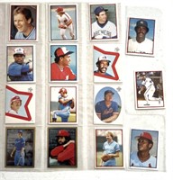 15 Vintage Topps Stickers 1983 in Plastic sheet