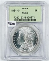 1904-O  Morgan Dollar   PCGS MS-63
