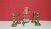 Home Decor Lot Candle Holders & More