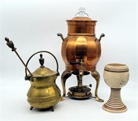 Brass Fire Starter, Copper & Brass Samovar, Potter