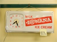 Milk Iowana Ice Cream Clock - As Is, Does Not Work