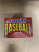 Fleer 1991 baseball card box