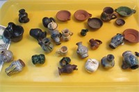 lot 30 mini SouthWest Pottery Pieces vintage