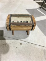 Western foot stool with storage