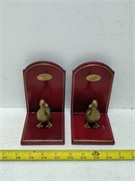 Aftac collectible duck book ends