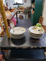 Plum Blossom Stoneware Plates & Bowls Dishes