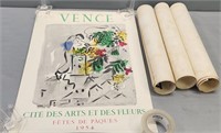 4 Art Gallery Exhibition Posters incl Matisse