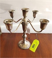 DUCHIN STERLING CANDLE HOLDER WEIGHTED BASE