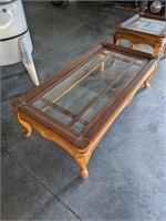 Glass Top Coffee Table & End Table Matching