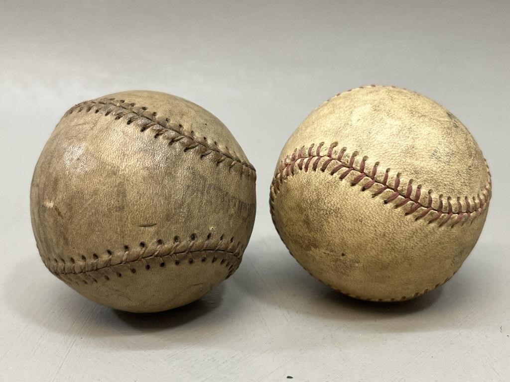 2 State Baseball League Balls VTG