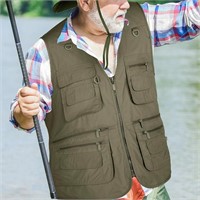 Men's Fishing Vest - Multi-Pocket - Size XXXL