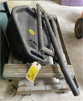Metal and Wooden Floor Dollies, Oil Drain Pan and