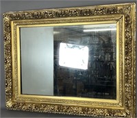 Ornate frame ca. 1880; large gold leaf frame with