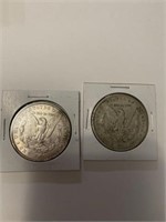 1880 AND 1896 MORGAN DOLLARS