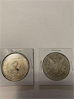 1888 AND 1890 MORGAN DOLLARS
