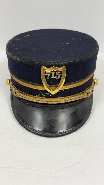 Vintage Felt Hat with 715 on front & VS or SV