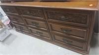 Heavily Carved Retro Bedroom Suite  Includes