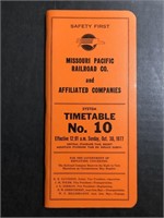 OCTOBER 30, 1977 MOPAC SYSTEM TIMETABLE NO. 10