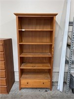 Wooden Book Shelf W/ Drawer