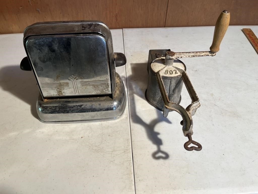 Vintage Toaster & Grinder