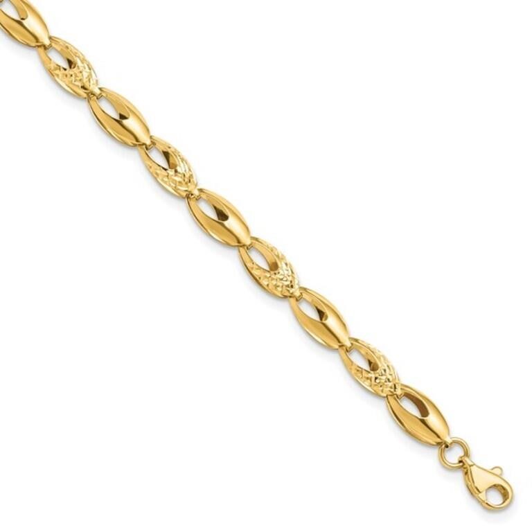 14K- Polished  Bracelet