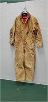 Carhartt zippered coveralls, size 46R, has some
