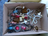 Lot of miscellaneous candle wall sconces