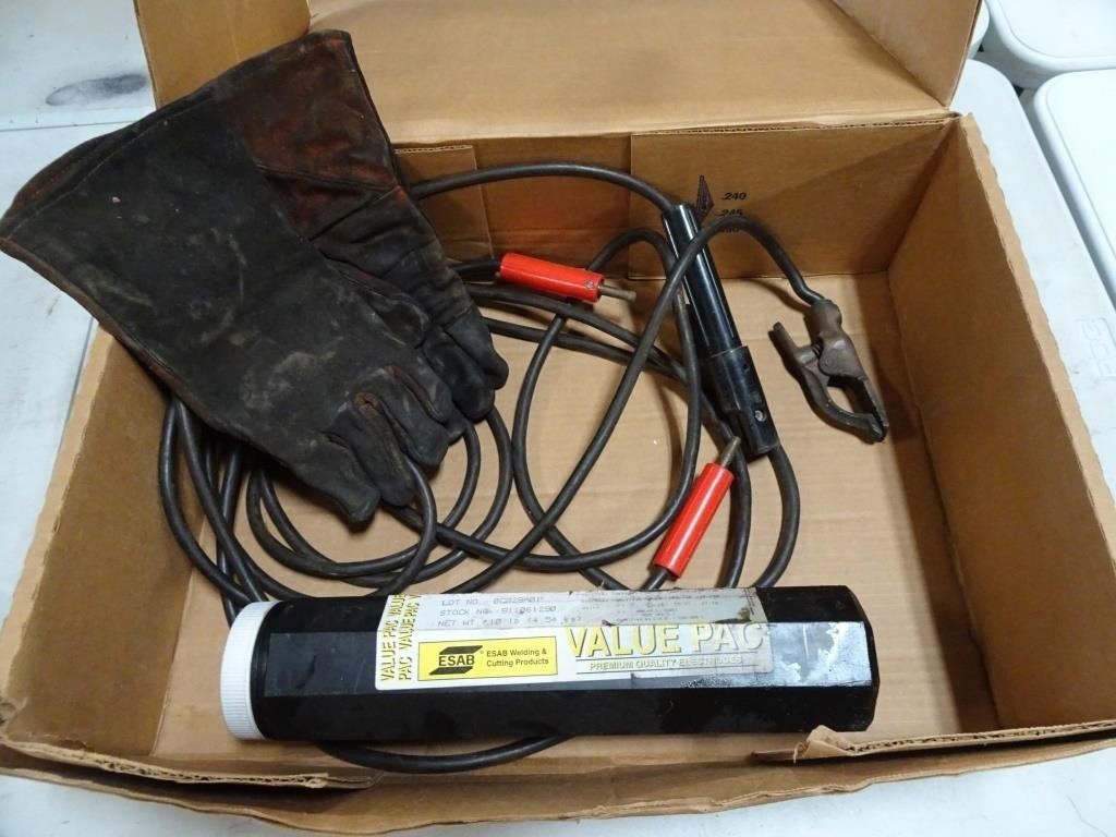 Lot of Welding Items - Electrodes Gloves Wires