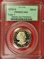 1979-S Susan B. Anthony Dollar PCGS PR68DCAM