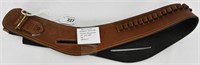 Down Under Double Buscadero 45 cal 46" Belt Brown