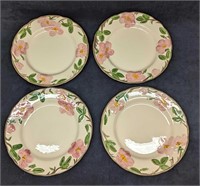 4 Retired Franciscan Desert Rose Dinner Plates C