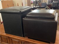 Two Ottomans with Storage