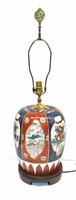 Japanese Imari Porcelain Ginger Jar Lamp