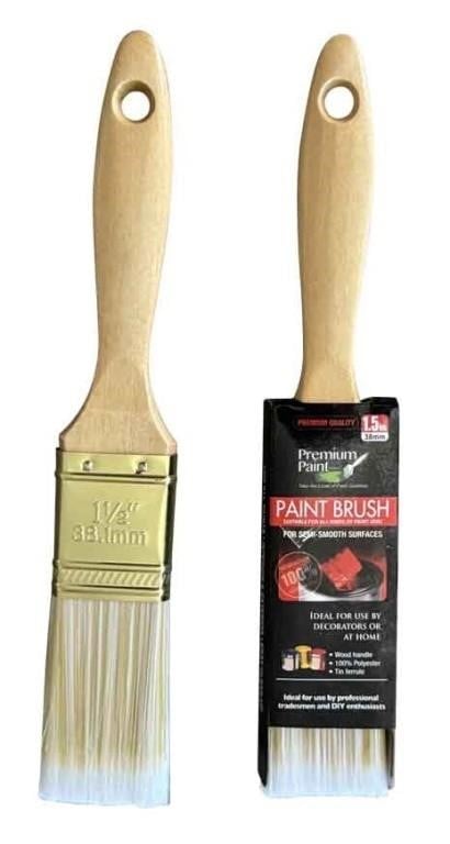 (6)  Premium 3" Paint Brushes