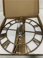 ROMAN NUMBERED WALL CLOCK 18IN UNTESTED