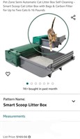 Pet Zone Semi Automatic Cat Litter Box Self
