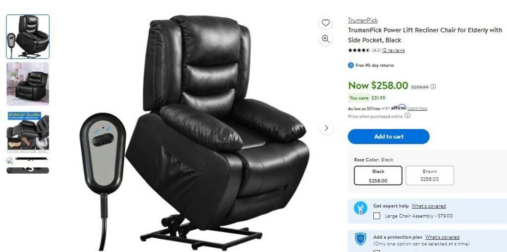 B4489 Power Lift Recliner Chair for Elderly