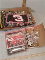 New in box pewter windchime and Nascar deco
