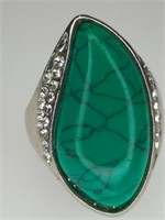 Turquoise style ring size 7.75
