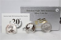 2006 American Eagle 20th Anniversary 3 coin set