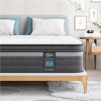 TeQsli Queen Mattress, 10 Inch Gel Memory Foam