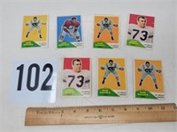 Vintage 1960's football cards