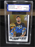 2017-18 OPTIC KEVIN DURANT AUTOGRAPH FSG