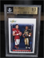 2006 SCORE LEINART BUSH ROOKIE BGS 9.5 GEM MINT