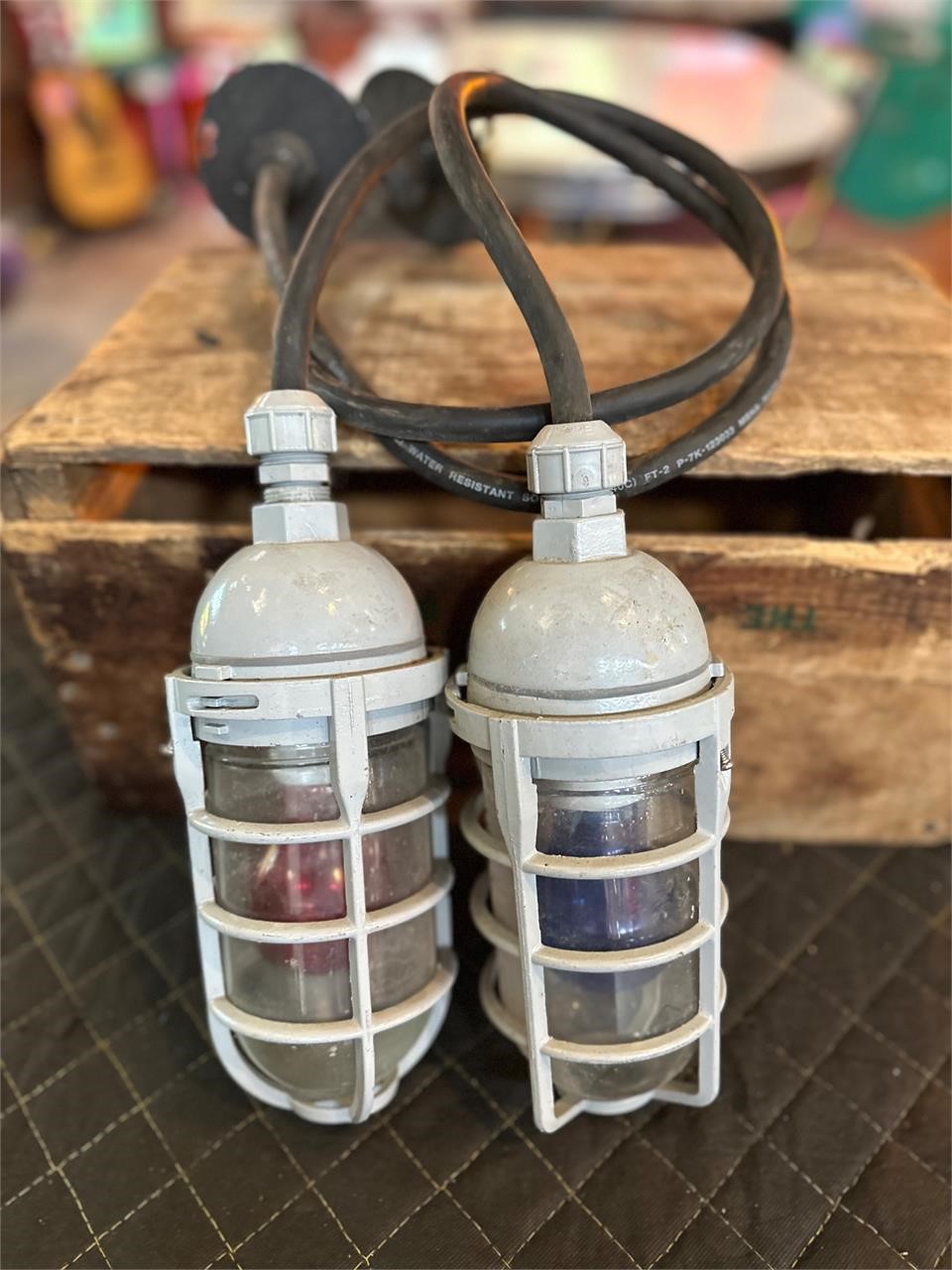 Pair of Hockey Arena Lights