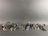 Collection of Pewter Dragons & More