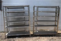 Stainless Steel Shelving Units- 4 Total