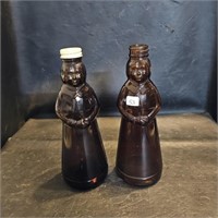 2 Vtg Mrs. Butterworth Syrup Bottles